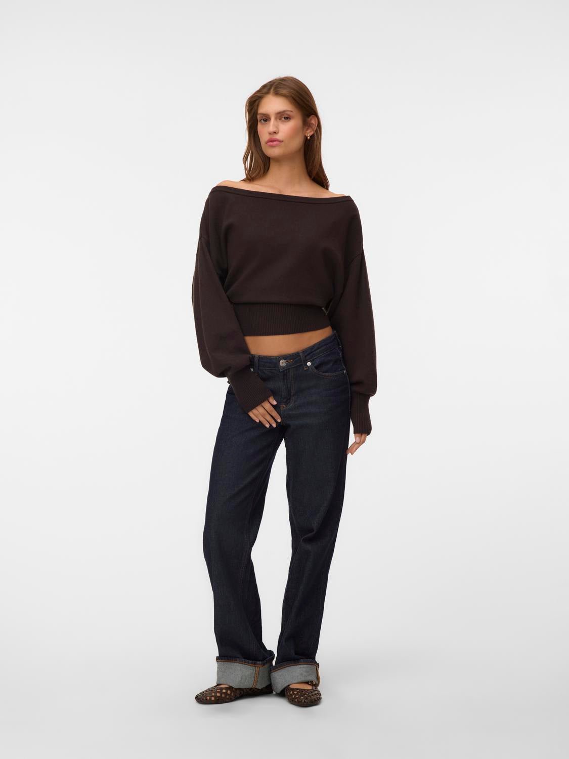 VMPOLLY Knitted Cardigan - Chocolate Torte - VERO MODA & VILA Bergvik